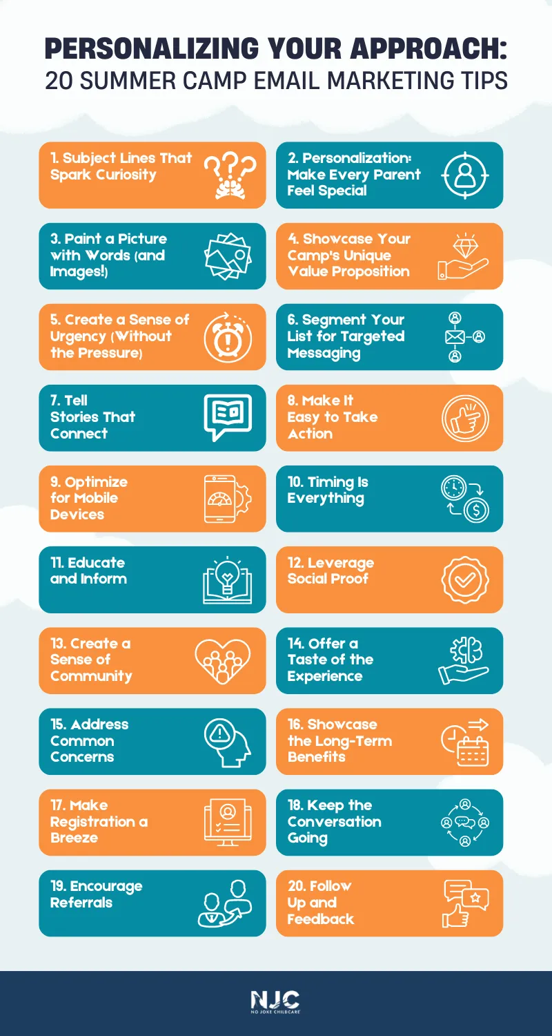 summer camp email marketing